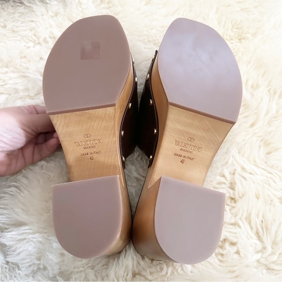 New Valentino Vlogo Chain Clog Shoes Size 40/9 - Picture 12 of 14